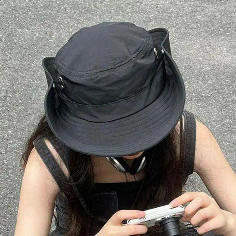 Quick Dry Wide Brim Bucket Hat for Men Women cap Breathable Adjustable Chin Strap Outdoor Hiking Fishing Sun Hat Oasis Select
