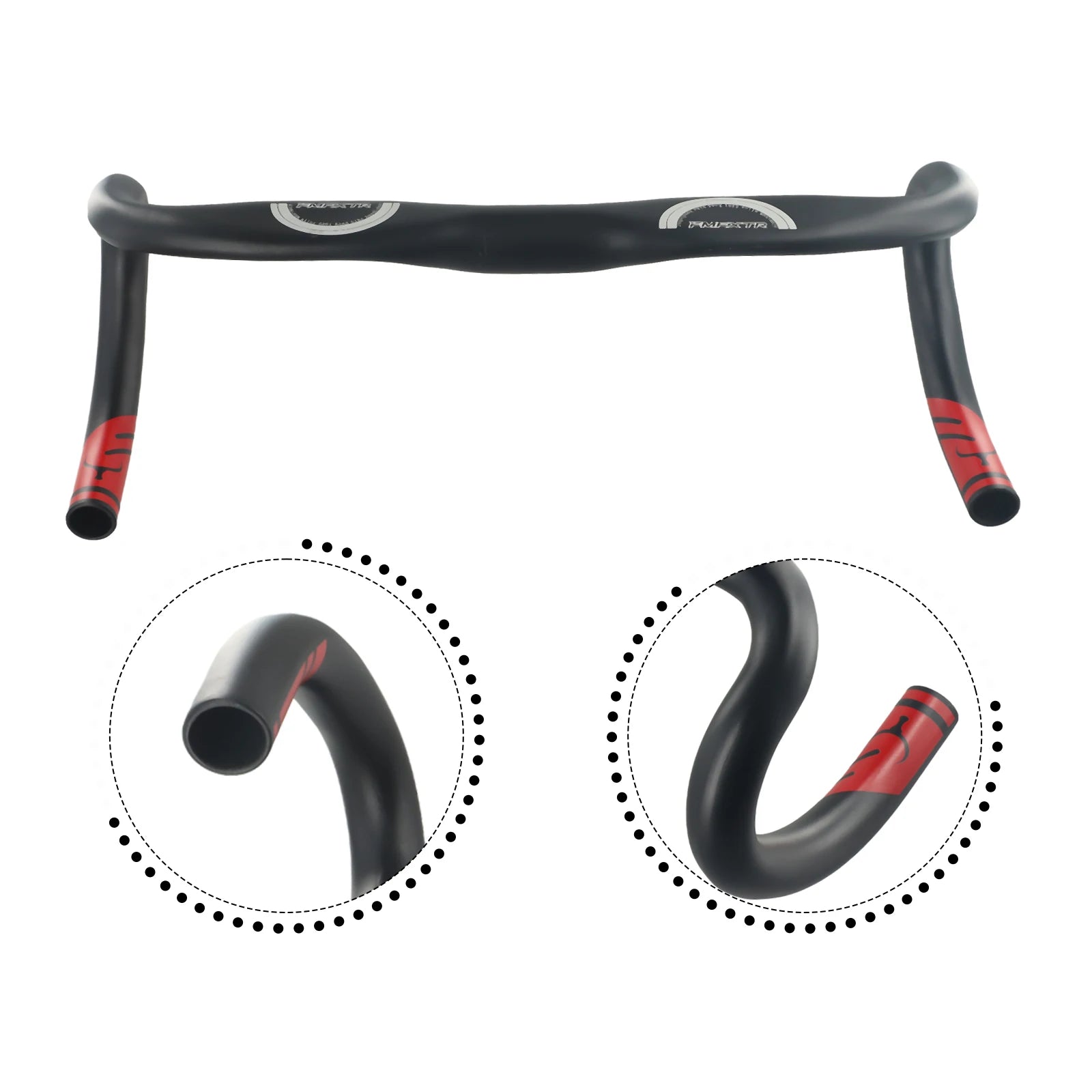 Ultralight Road Bike Handlebar Bicycle Handle Racing Drop Bar Bicycle Reduce Resistance Bent Handlebars 31.8*420mm Cycling Parts Oasis Select