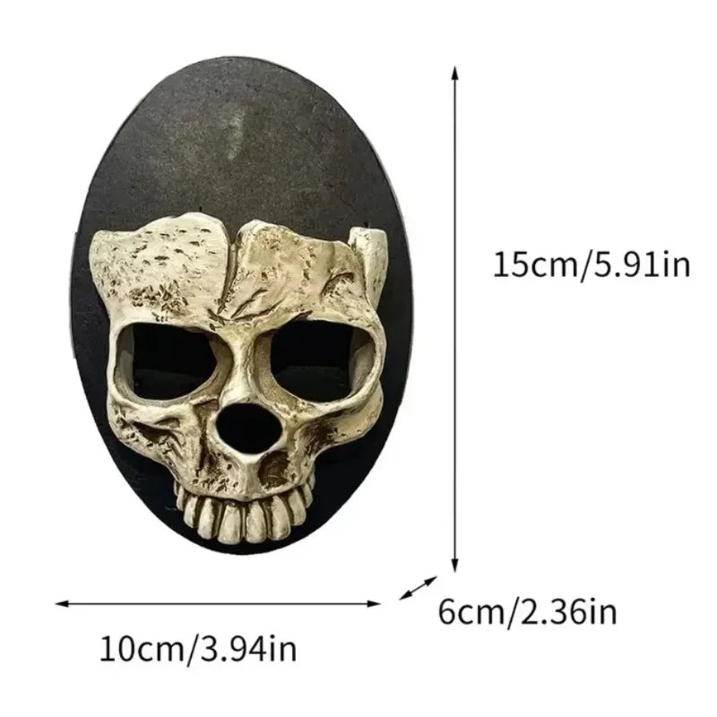 Gothic Style Wall Decoration Resin Handicraft Resin Craft Wholesale Home Decoration Skeleton Candlestick Pendant Oasis Select