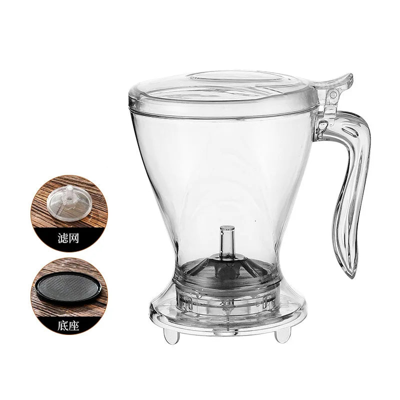 600ML Coffee Dipper,Tea Infuser for Loose Leaf Tea,Hand Brew Drip Coffee Machine,Large Filter Holder,Drinkware for Ice Americano Oasis Select White-Cup