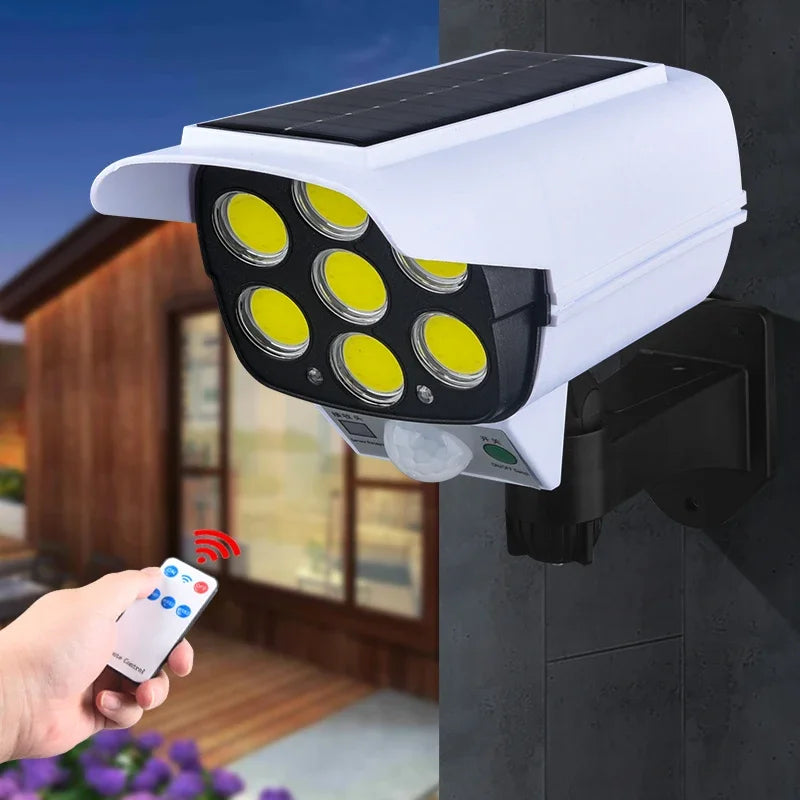 Solar LED Wall Light 3-Mode Motion Sensor & Remote | IP65