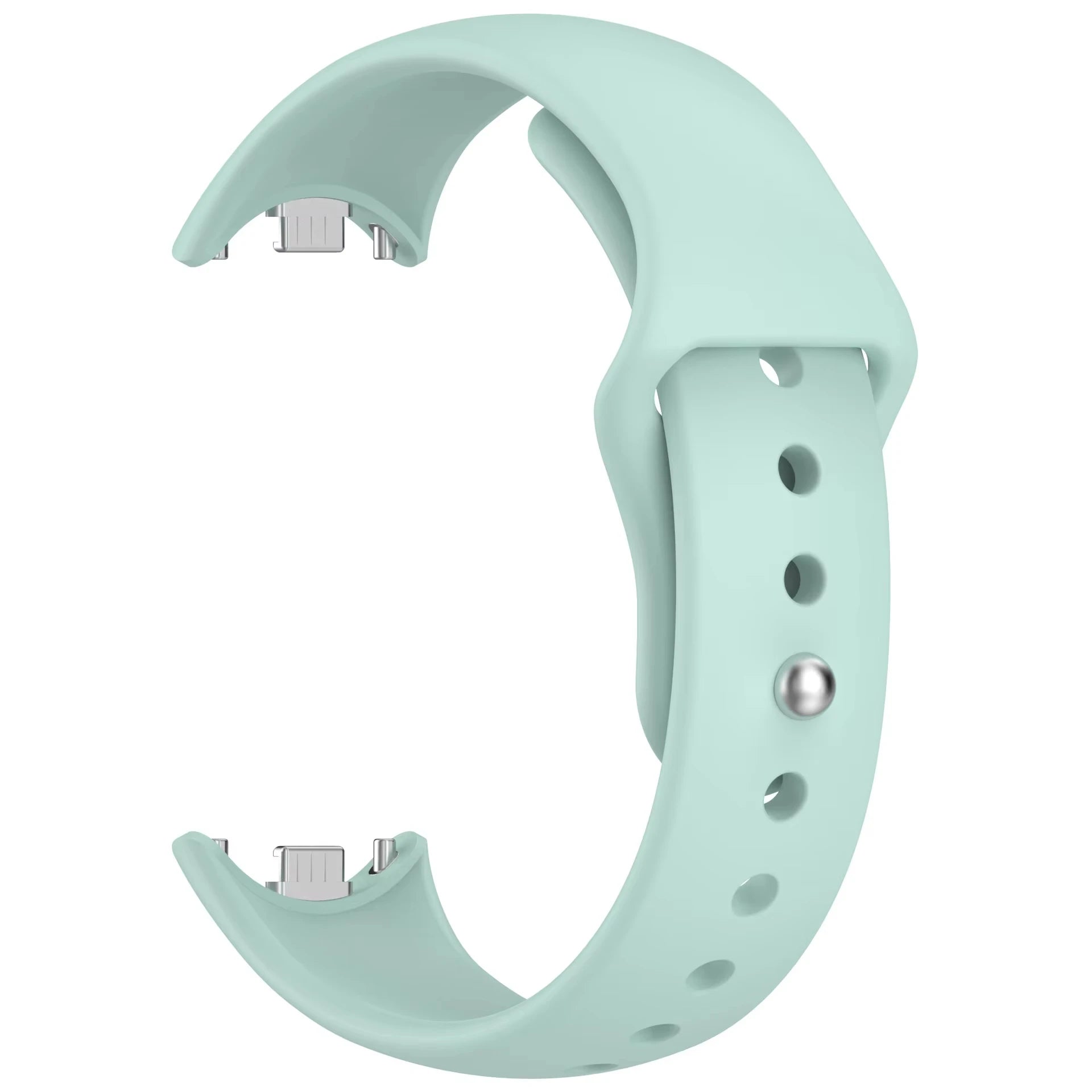 Silicone Sport Strap for Mi Band 10 / 9 / 8 – Flexible Replacement Watch Replacement Strap Oasis Select Haze Blue For Xiaomi band 9