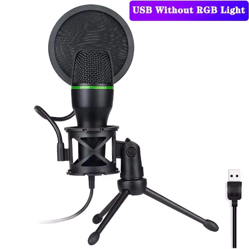 AyeBeau USB Condenser Microphone RGB Kit – Gaming & Podcast