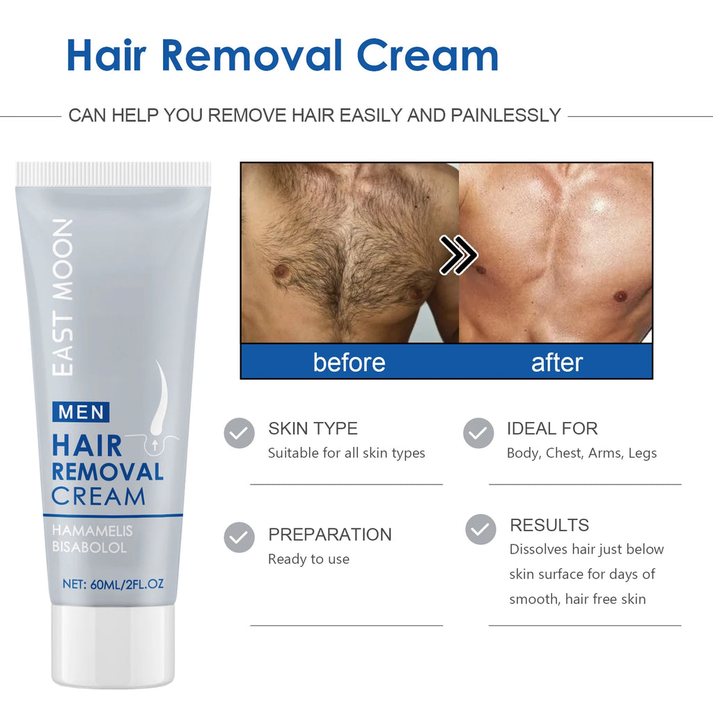 Body Hair Remover Cream Painless Epilation Growth Inhibitor Mild Fresh Beard Removal Agent Whole Body Permanent Depilatory Cream Oasis Select