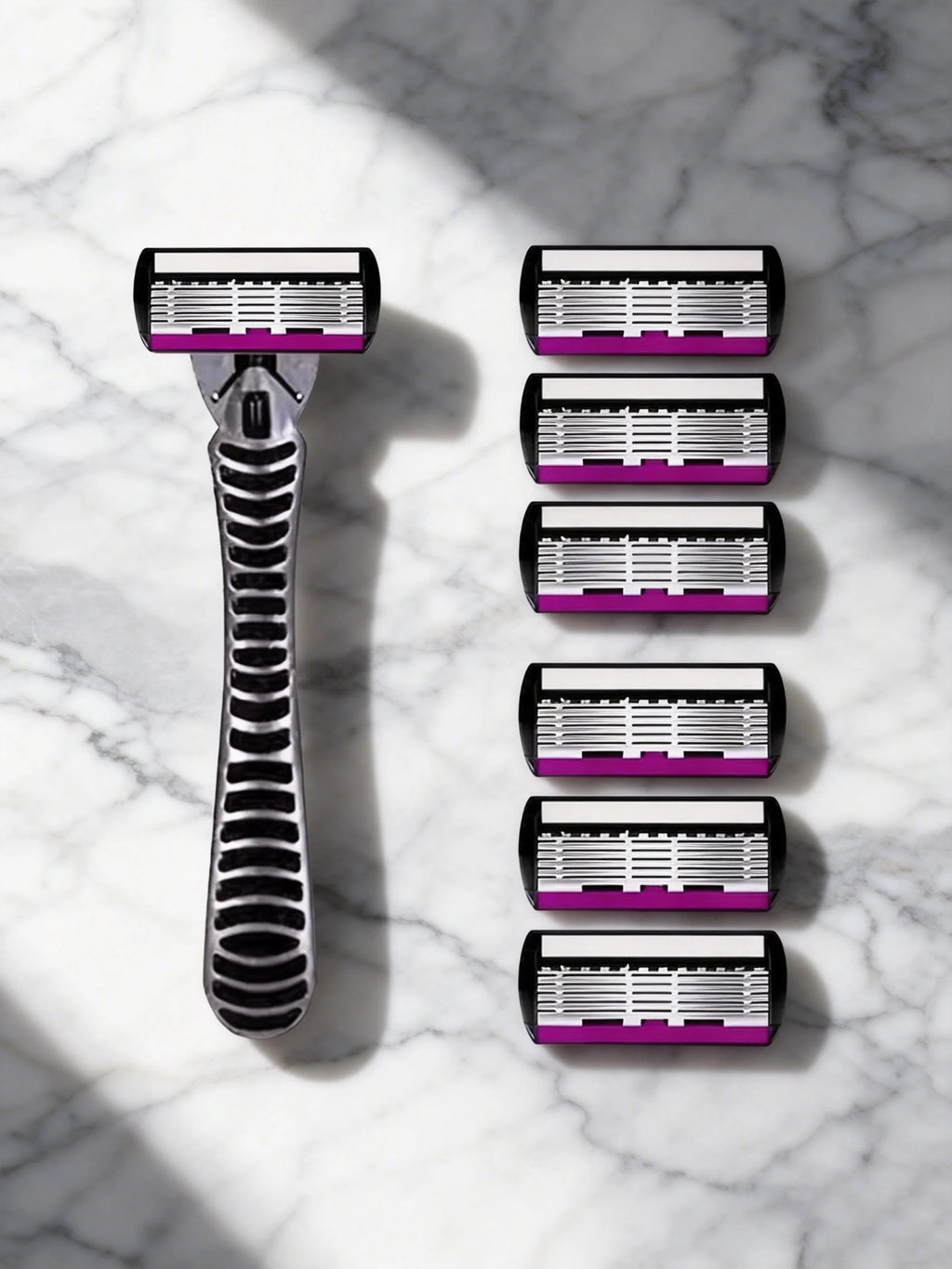 High Quality 6 Layer German Stainless Steel Safety Razor Blade Man Shaving Cartridges Compatible with Mach Shaver Oasis Select 1Handle6