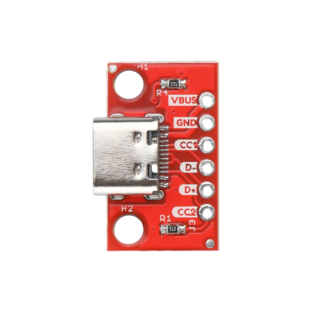 1-5PCS USB Type C Connector Board 3.1 Serial Basic Breakout Female Connector Breakout Board Red Adapter Board Oasis Select