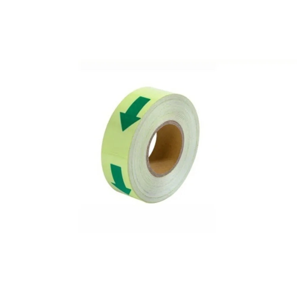 5M Length Emergency Exit Luminous Tape Waterproof Glow ln The Dark Anti-Slip Floor Marker Sign Arrow Design Safety Exit Marker Oasis Select Style 5