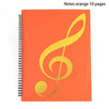 New Flexible 20 Pages Piano Music Score Folder A4 Music Book Clip Sheet Note Folder Piano Paper Sheets Music Binder For Practice Oasis Select 32cm orange