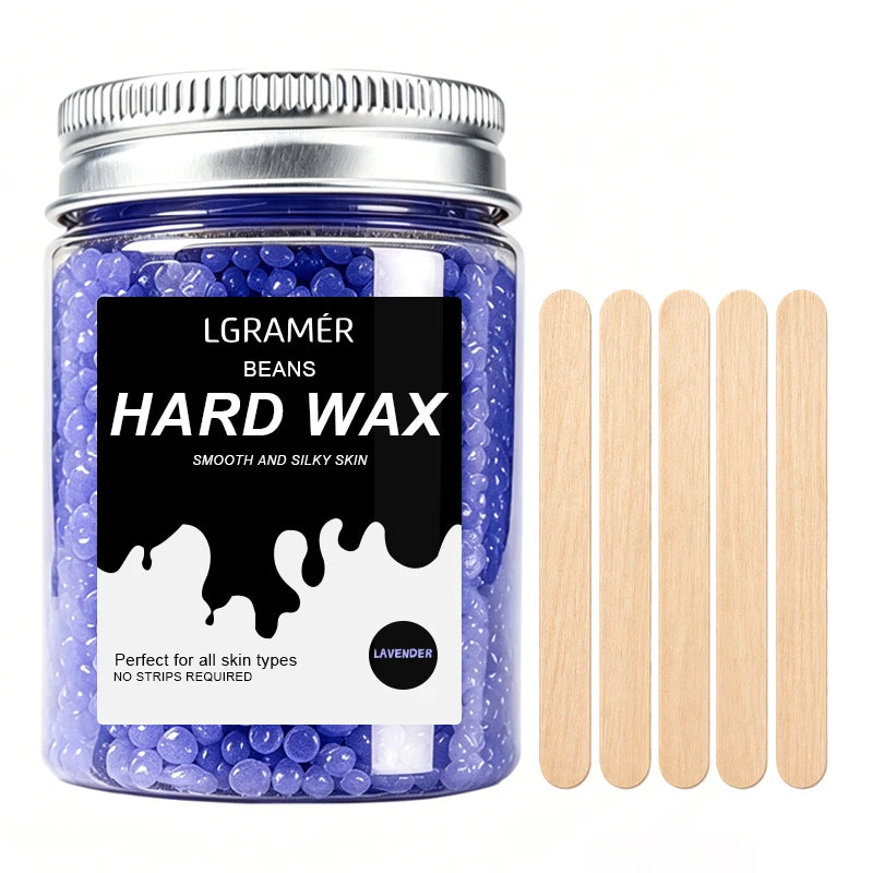 LGRAMER Hard Wax Beads for Hair Removal | 80g/380g Scented