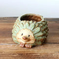 Cute Hedgehog Shaped Succulent Planter Cartoon Animal Plant Pot Mini Decorative Container for Indoor Balcony Desktop Decoration Oasis Select 1pc