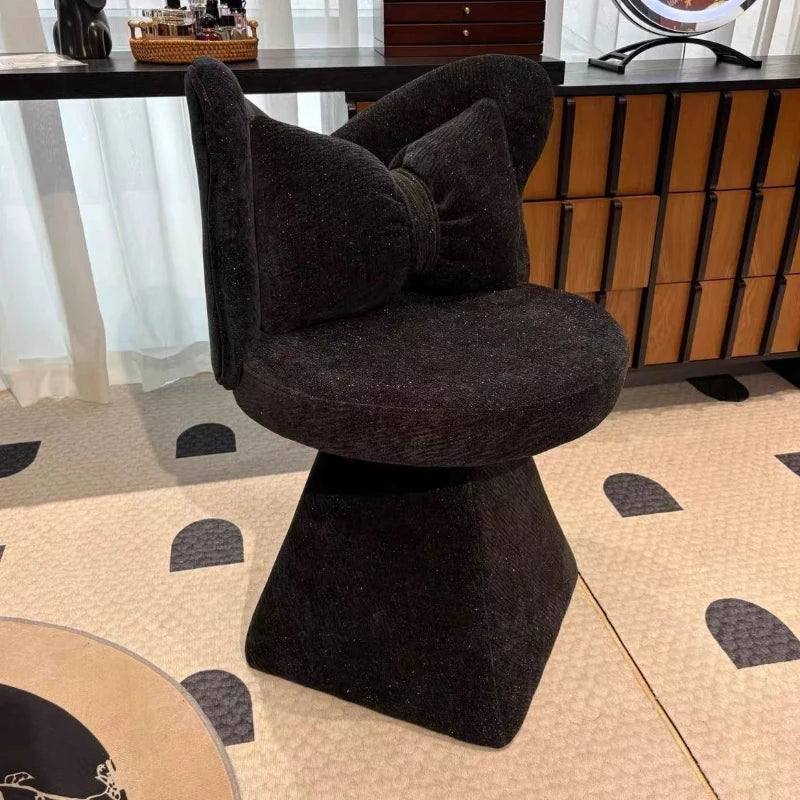 Premium butterfly makeup chair French dresser chair cloakroom backrest stool antique rotatable dining chair Oasis Select