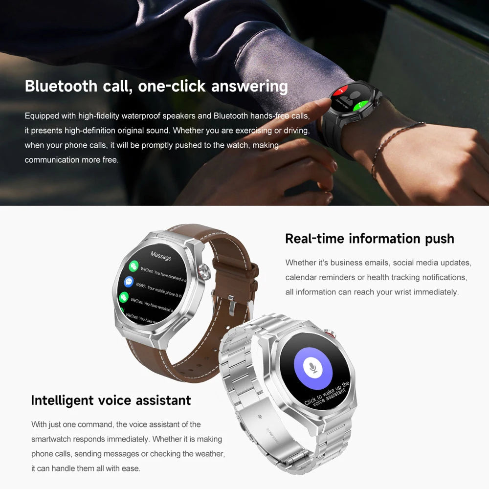 New Outdoors Smart Watch Men SOS GPS Compass BT Call Smartwatch Waterproof Message Push Sports Health Monitor Altitude Pressure Oasis Select