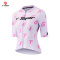 X-TIGER Women's Cycling Jersey Short Sleeve Breathable Biking Tops Summer MTB Road Bike Shirt with Pockets Cycling Clothing Oasis Select XW-DY-42101 L