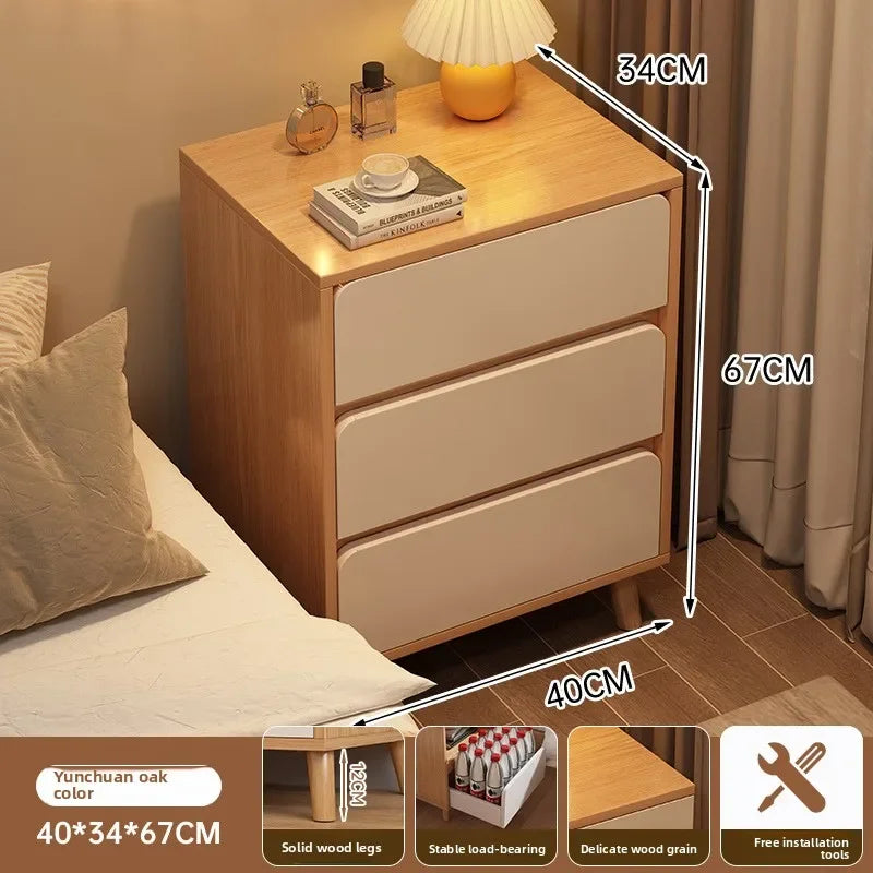 Multi-functional Household Goods Bedside Table Side Cabinet Bedroom Bedside Drawer Storage Cabinet Oasis Select