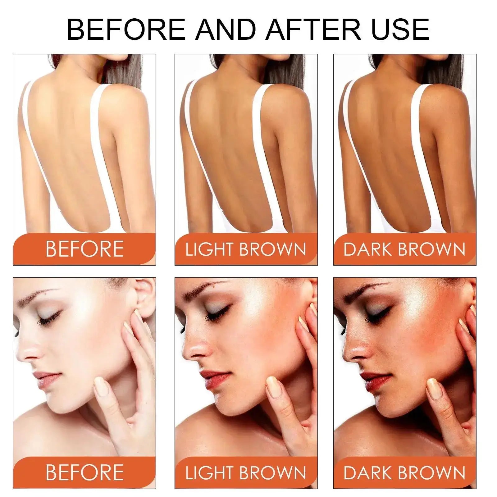 EELHOE Tanning Cream Face Body Long Lasting Bronzer Skin Tanner Suntan Protect Radiation Nourishing Natural Self-Tanning Lotion Oasis Select