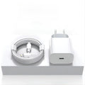 PD 20W Fast Charging EU Charger Plug with 1M/3FT Cable for iPhone iPad Oasis Select EU