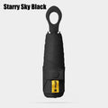 Portable Five Fold Umbrella With Hollow Out Handle For Both Rain Sunshine Umbrella Sun Protection UV Protection Sun Umbrella Oasis Select Starry Sky Black 6K