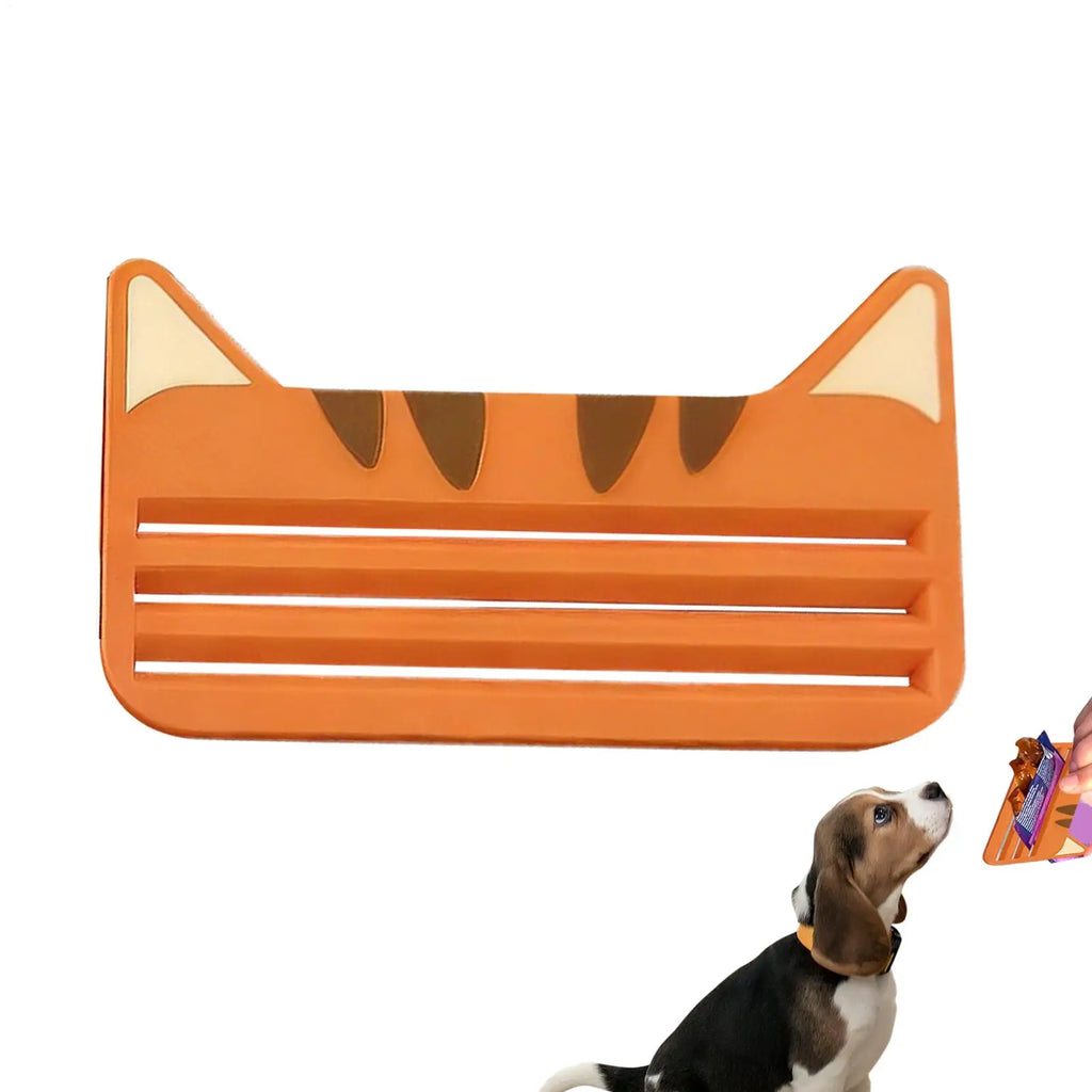 Cat Food Pouch Squeezer tools Cat Food Bag Squeezer Dispenser Cats Liquid Wet Treat Dispenser Cat Design Squeezing Tool Oasis Select