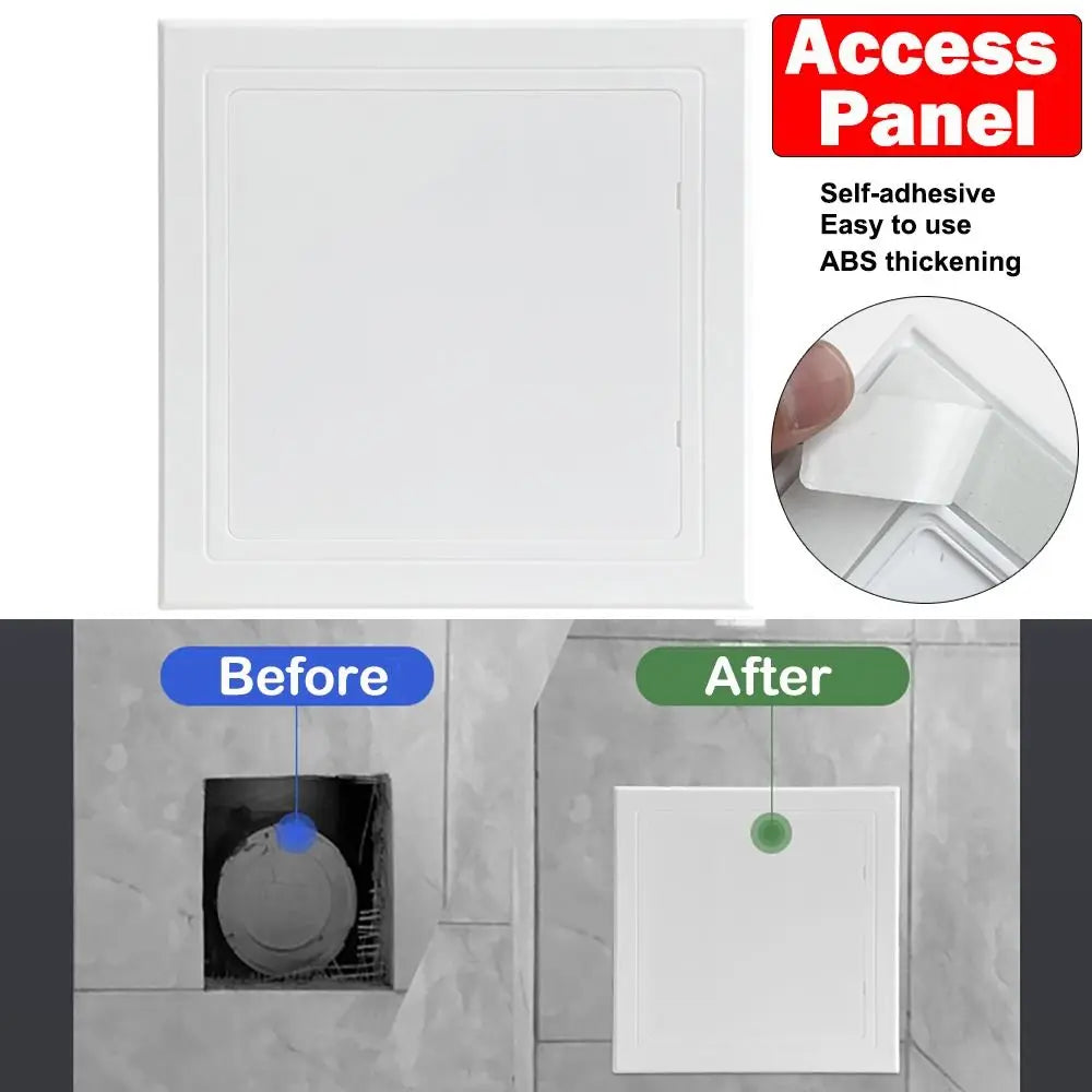Door Latch Self-adhesive Access Panel Door Plastic White Inspection Hole Removable Wall Access Doors Doors Wall Ceiling Oasis Select