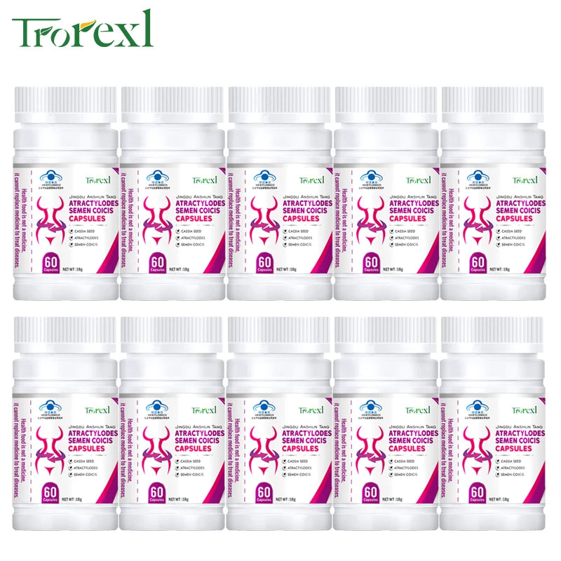 Natural Cassia Seed & Coix seed Pills, Detox Slim, Metabolism Booster, Burn Fat, 100% Herbal, Vegan & NO SIDE EFFECT Oasis Select 10 bottle