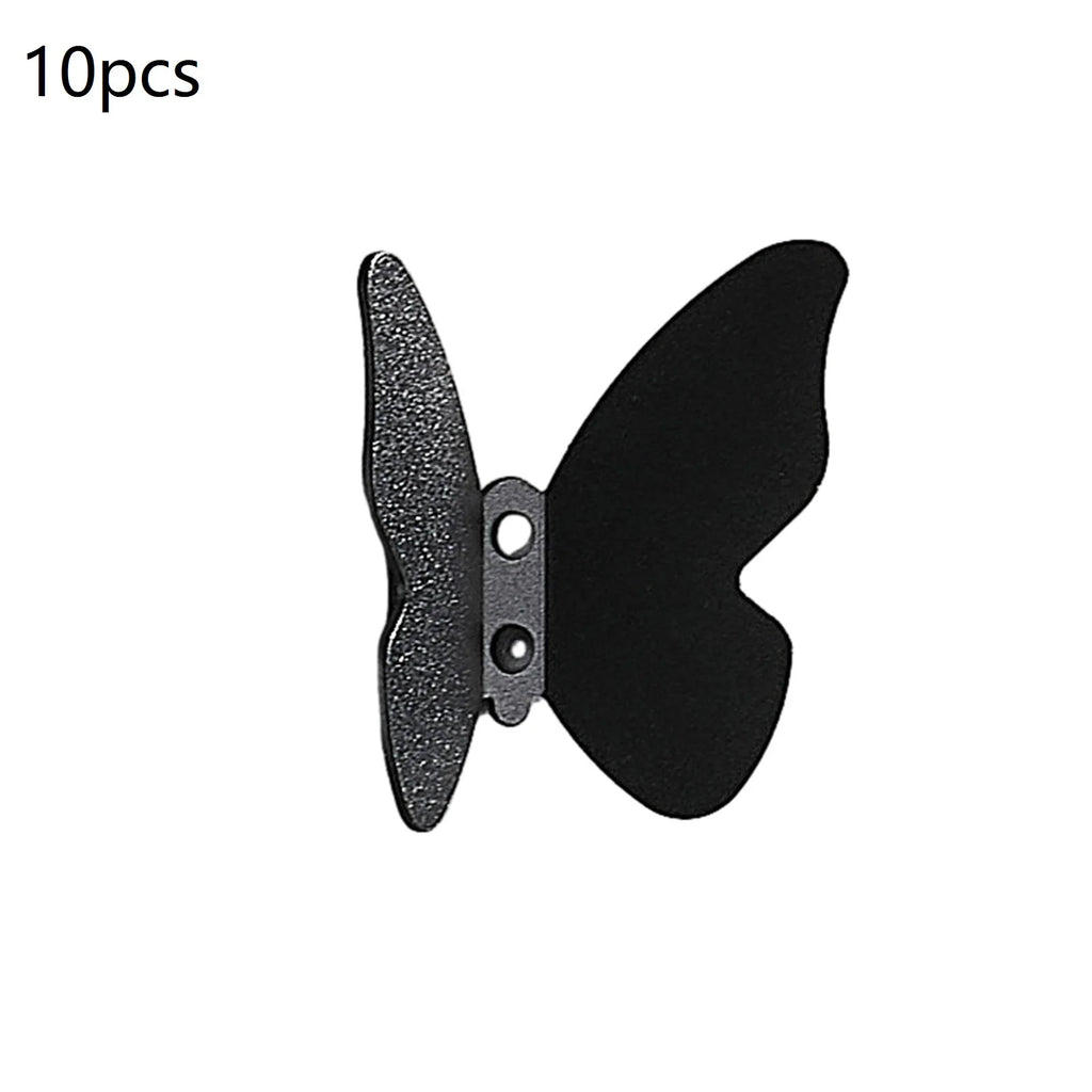 Butterfly Frosted Aluminum Wall Hook – Decorative Storage Hook