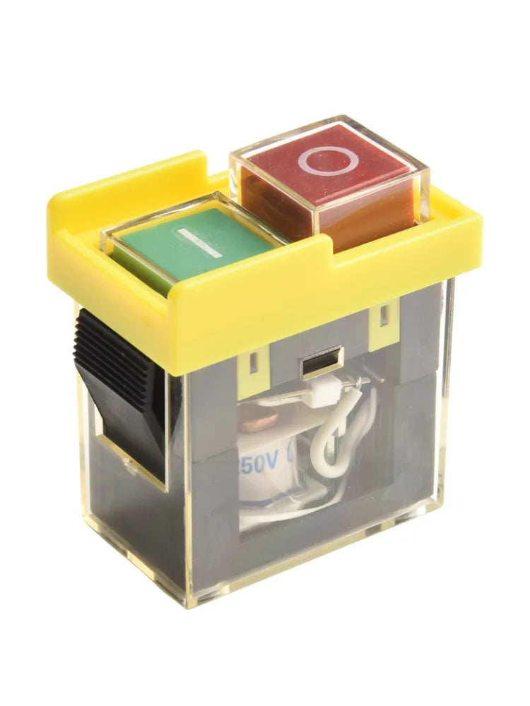 KJD6 Momentary Electromagnetic Switches AC250V 6A Waterproof Pushbutton 2-Button Machine Safety Switches Oasis Select