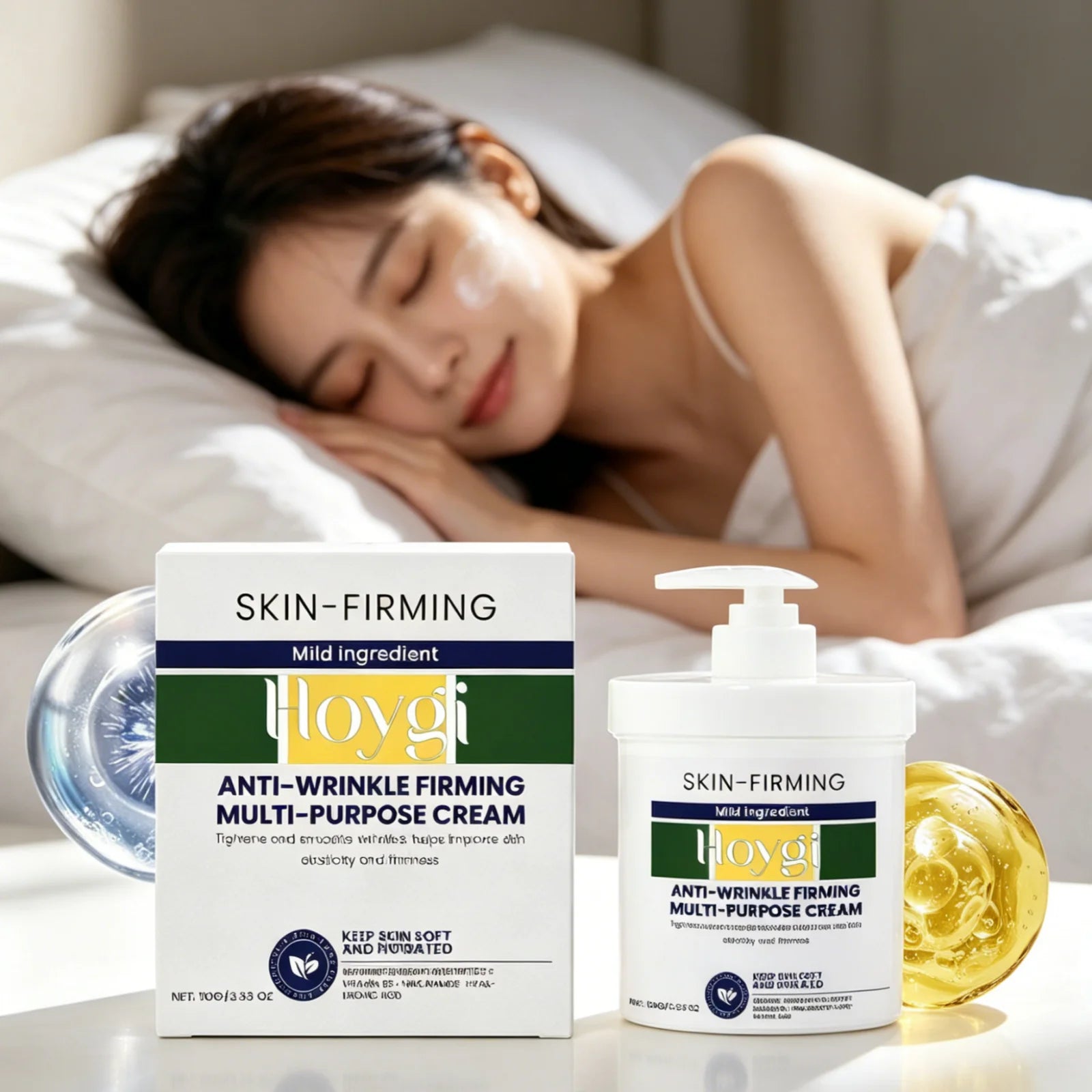 Hoygi Firming Facial Cream Reduce Fine Lines Long Lasting Moisturizing Skin Rejuvenation Gentle Formula Anti Wrinkle Cream 100g Oasis Select