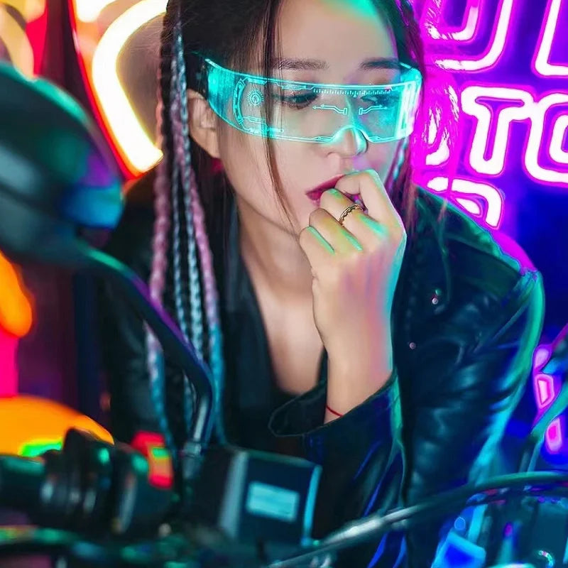 LED Light-Up Party Glasses | 7-Color Flashing Goggles