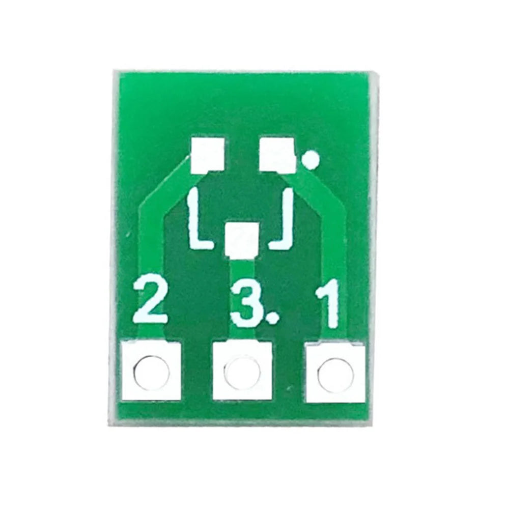 10Pcs SOT23 SOT23-3 Turn SIP3 Double-Side SMD Turn DIP SIP3 Adapter Converter Plate SOT SIP IC Socket PCB Board DIY Kit Oasis Select