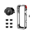 Aluminum Cage for Insta360 X5 – Protective Frame & Cold Shoe