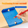 2Pcs Hinge Drilling Locator Cabinet Door Hinge Punching Positioning Ruler Template Woodworking Hinge Installation Auxiliary Tool Oasis Select Default Title