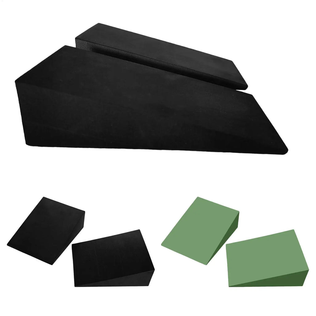 1Pairs Yoga Wedge Blocks EVA Foam Yoga Wedge Stretch Slant Boards Exercise Yoga Block Pilates Wedge Squats Fitness Accessories Oasis Select