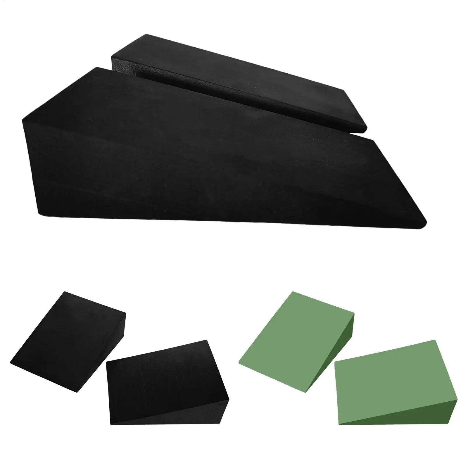 1Pairs Yoga Wedge Blocks EVA Foam Yoga Wedge Stretch Slant Boards Exercise Yoga Block Pilates Wedge Squats Fitness Accessories Oasis Select