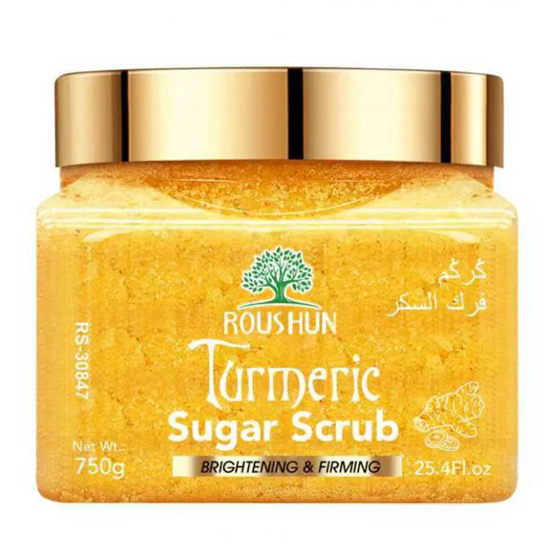 ROUSHUN Turmeric Sugar Body Scrub 750g – Deep Cleansing