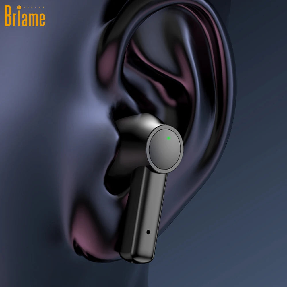 Briame Hifi Bluetooth Earphones Wireless Headphones with Microphone for Sports Running Earbuds with Good Sound Quality Headset Oasis Select
