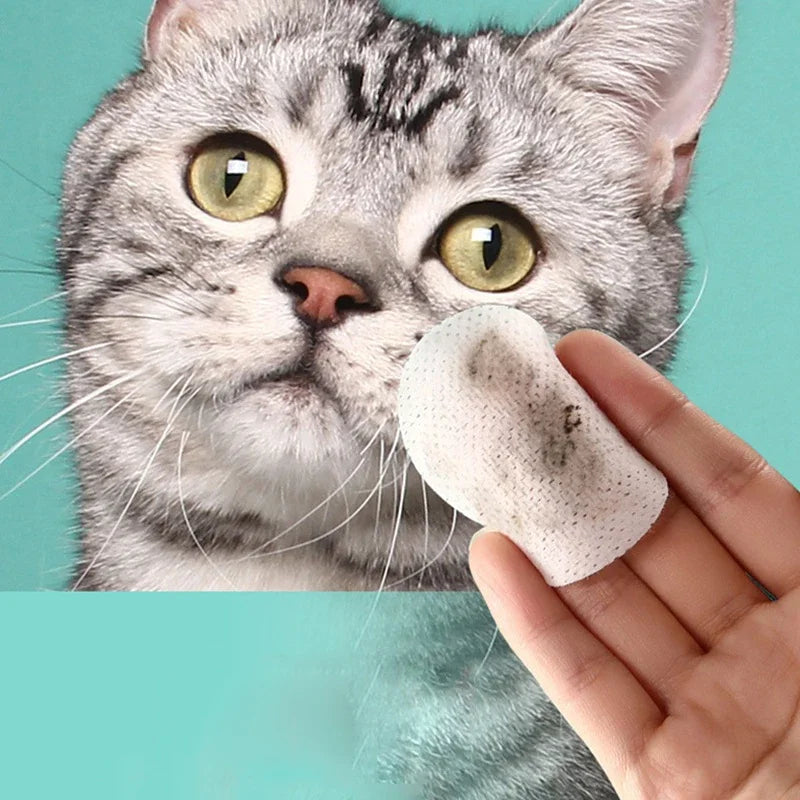 Hypoallergenic Eye Cleaning Wipes for Dogs and Cats — Effectively removes eye discharge crust mucus, and debris (130-count pack) Oasis Select