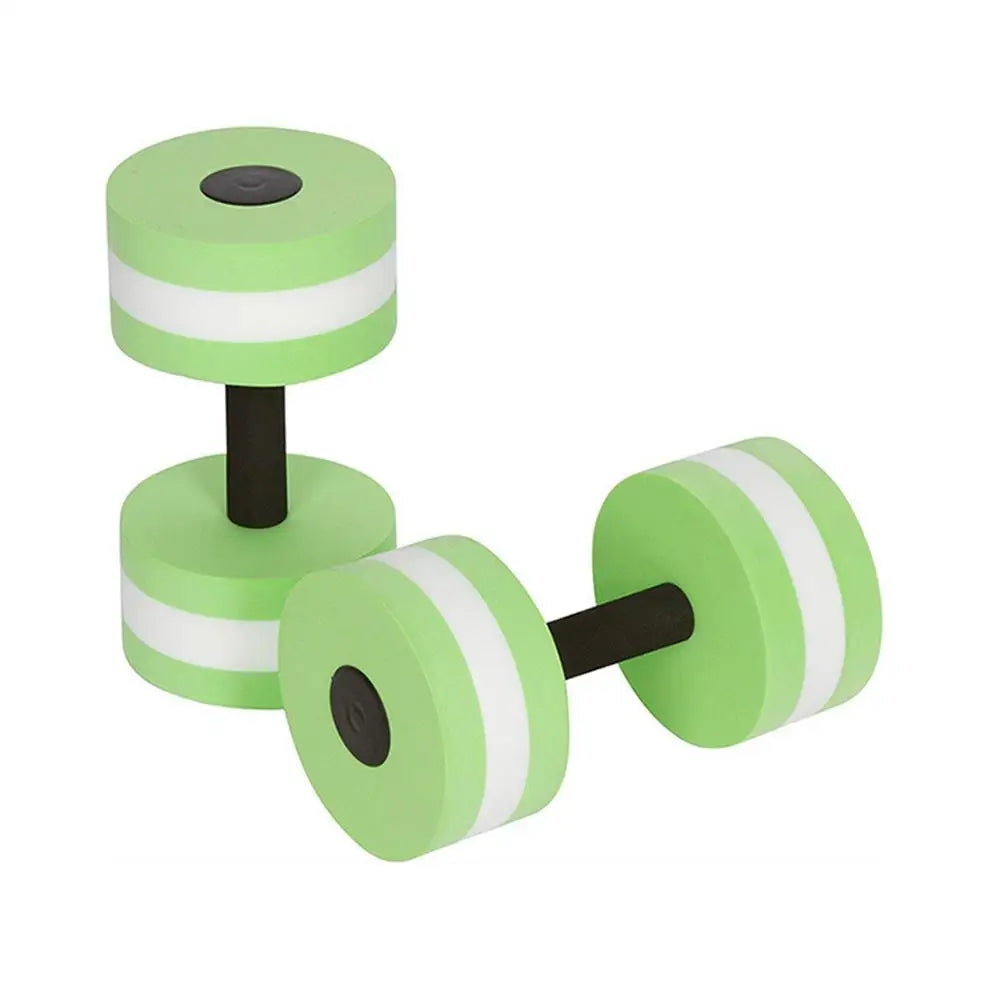 Water Dumbbells For Pool Exercise Floating Water Weights EVA Foam Pool Weights Lightweight Water Fitness Barbells Hand Bar Oasis Select Green