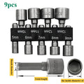 SLADE 9/14-Pc Hex Nut Driver Socket Bit Set 5mm–13mm CRV Nut Driver Socket Set Oasis Select 9pcs