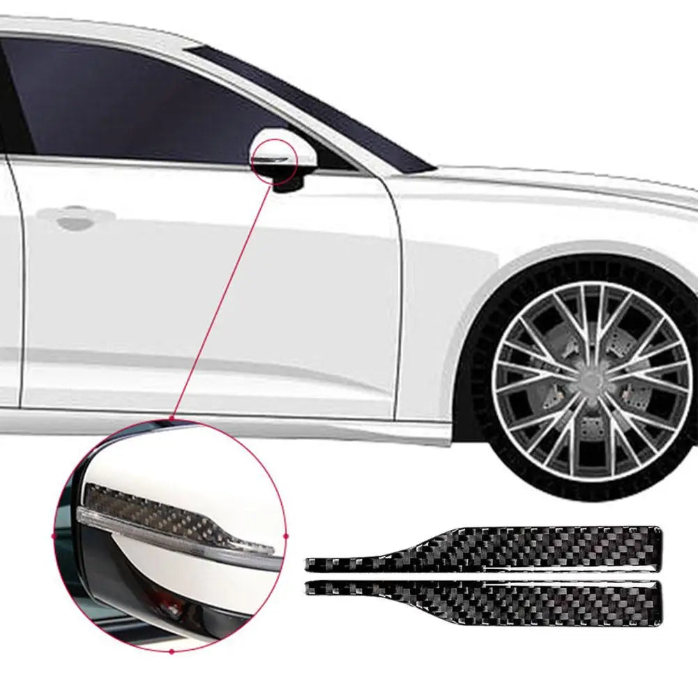 Carbon Fiber Rearview Mirror Trim Strips – Universal LHD & RHD