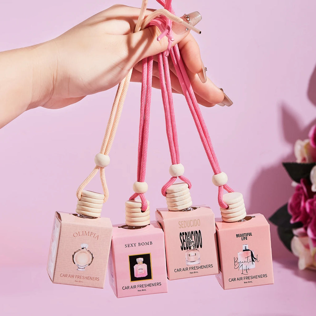 4-Pack Pink Car Air Freshener Pendant – FORMBO Fresh Scent Car Air Freshener Oasis Select