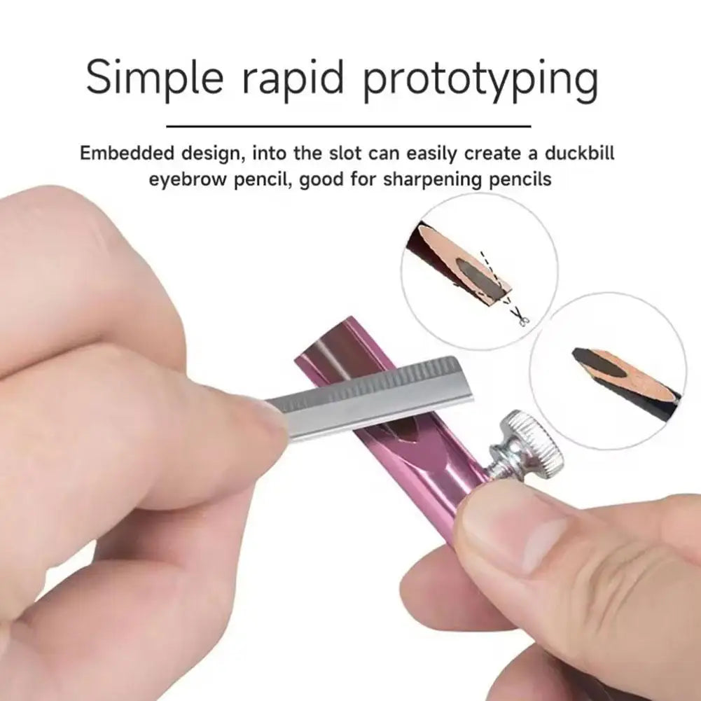 U-Shaped Eyebrow Pencil Sharpener Guide – Duck-Bill Brow Tool Eyebrow Shaping Tool Oasis Select