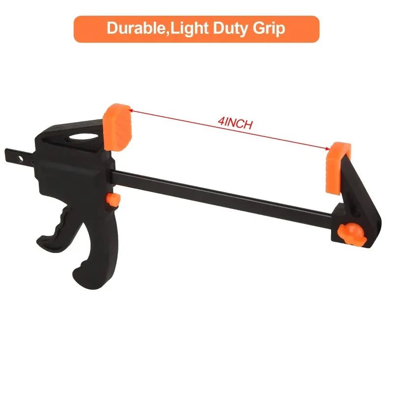 4 Inch Woodworking Bar Clamps Hard Quick Ratchet Release Clips Heavy Duty Hand Tools for Carpentry Gluing & Wood Working Oasis Select