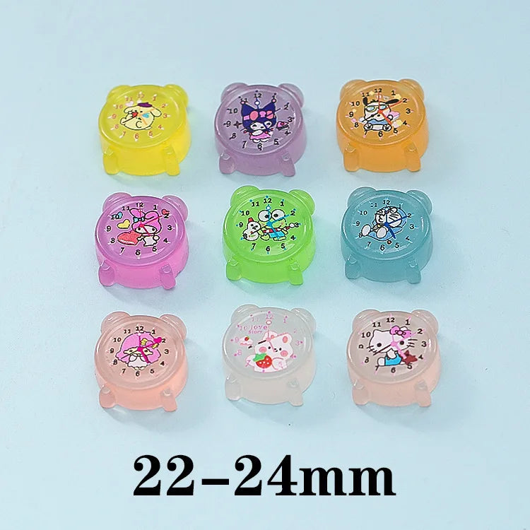 Glow-in-the-dark Kung Fu Chicken Simulation Resin Yellow Chicken Cartoon Animal Small Decoration Children Toy Gift Oasis Select Luminous alarm clock 10 PCS
