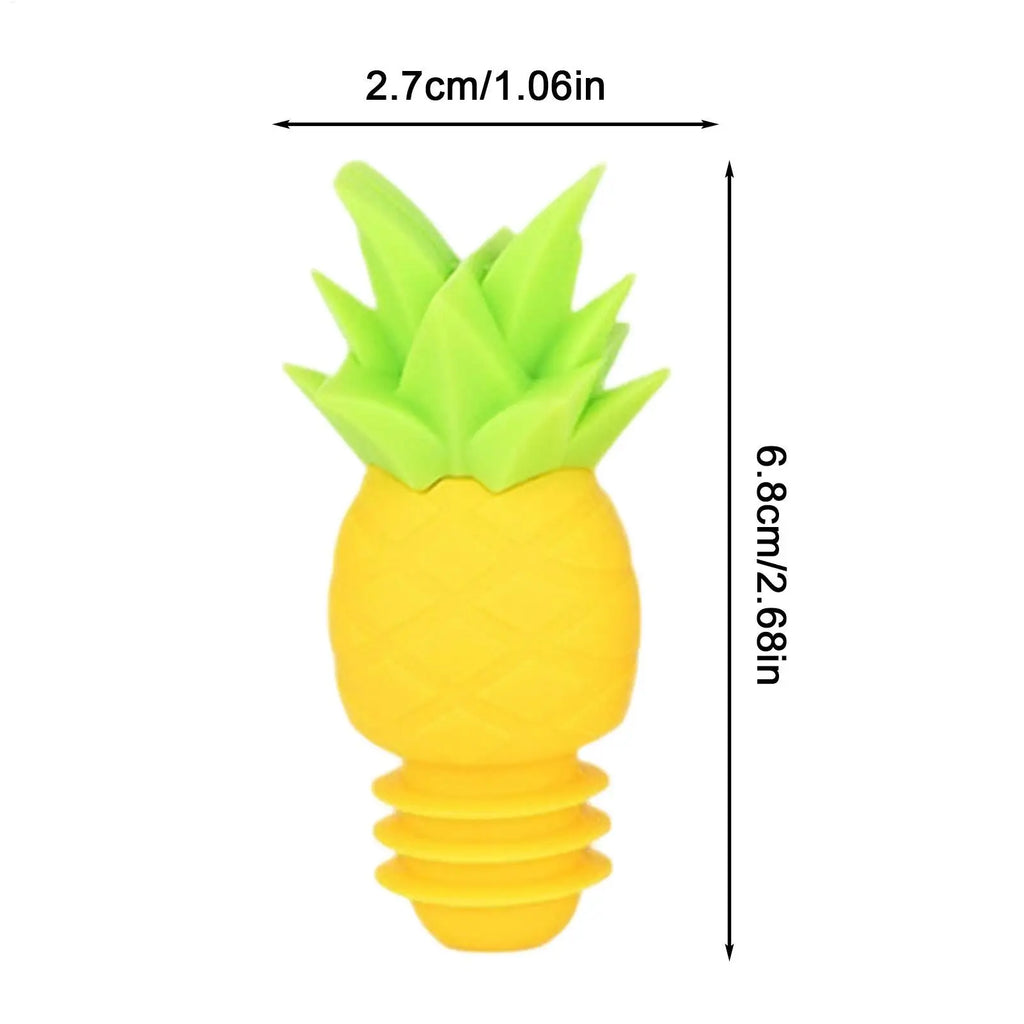 Wine Stopper Reusable Pineapple Shape Beverage Preservation Wine Stopper Funny Bottle Topper for Brandy Champagne Vodka Beer Oasis Select