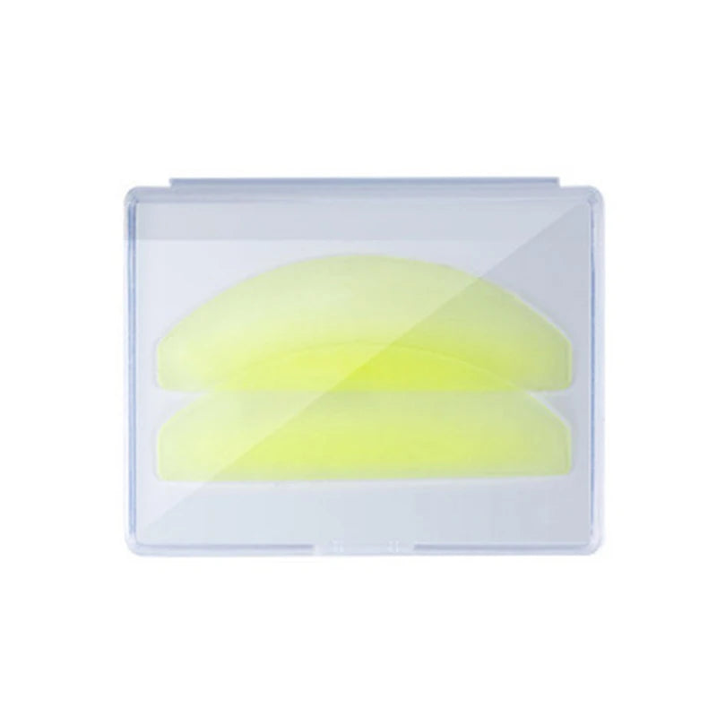 1Pair Ultra Thin Silicone Eyelash Perm Pads Lashes Rods Shield Lifting 3D Eyelash Curler Accessories Applicator Makeup Tool Oasis Select Yellow