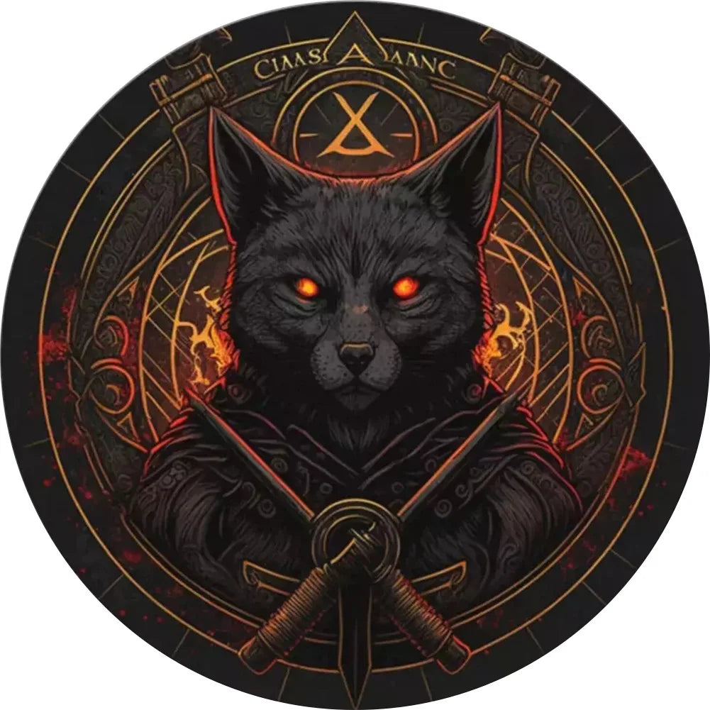 Mandala Cat Animal Wooden Puzzle Home Decoration Home Decoration Accessories Oasis Select A A4