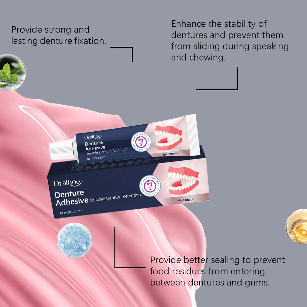 Denture Adhesive – Natural Secure Hold for Dentures Denture Adhesive Oasis Select