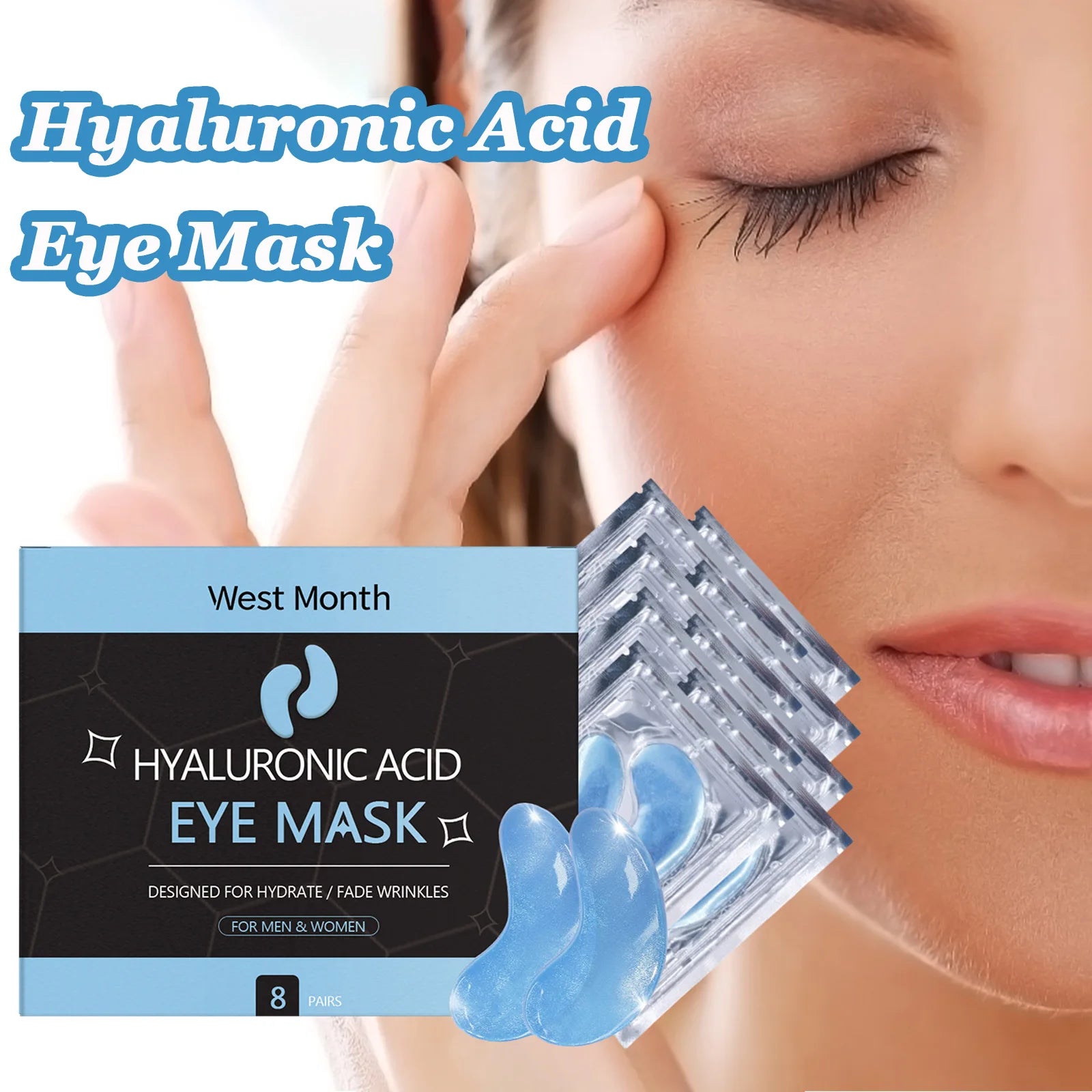 Hyaluronic Acid Eye Mask – Dark Circles, Puffiness & Fine Lines Eye Mask Patches Oasis Select