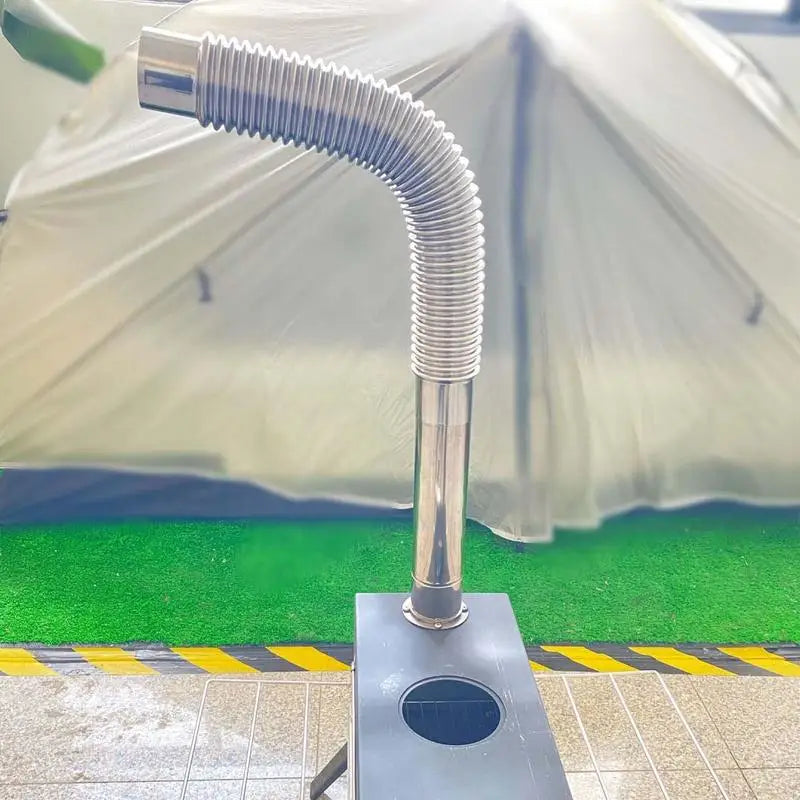 Wood Stove Pipe Stainless Steel Flexible Flue Exhaust Stove Pipe Adjustable Ducting Dryer Vent Hose for Pellet Stove Air Intake Oasis Select