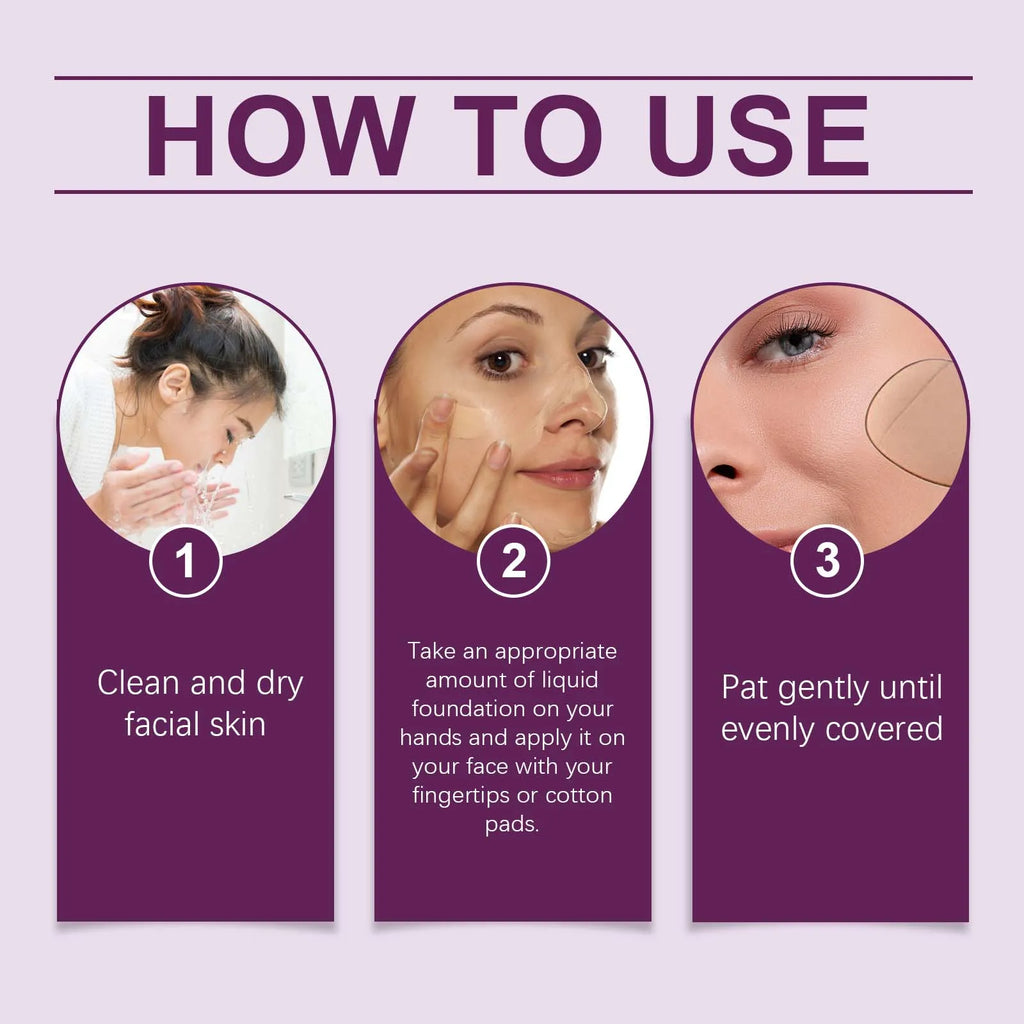 Eelhope Waterproof Full Coverage Liquid Foundation – 30ml
